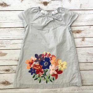 NEW Hanna Andersson Glimmer of Light Floral Slipover Dress 150 (12) Cotton NWT